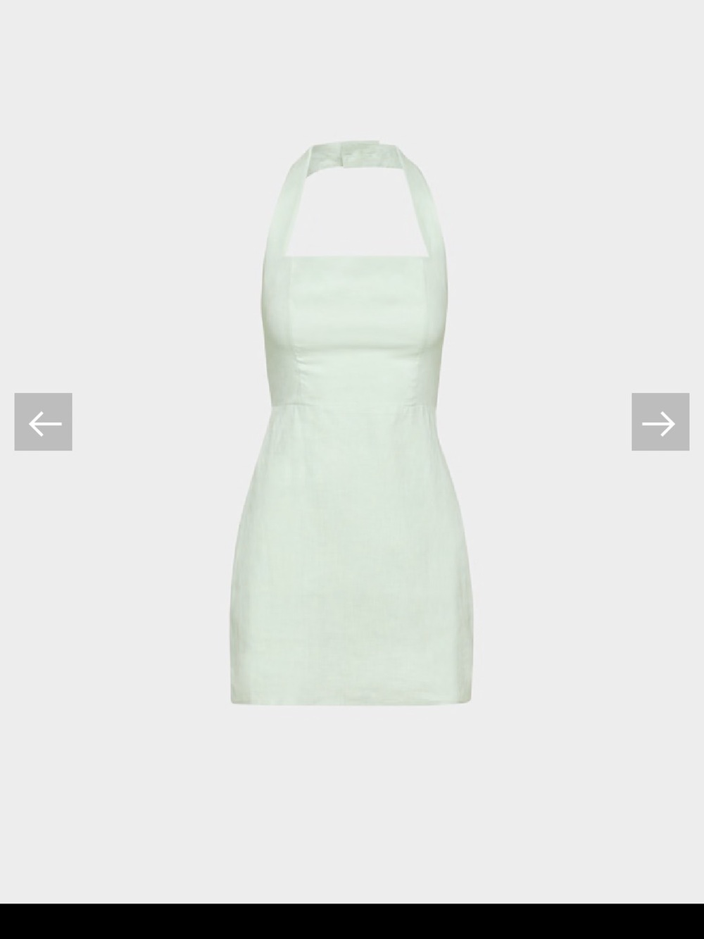 Wilfred Mint Green Halter Mini Dress - Picture 1 of 6